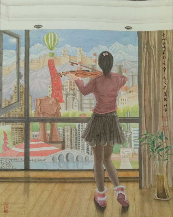 《奏響鋼城美好樂章》 張麗 酒鋼