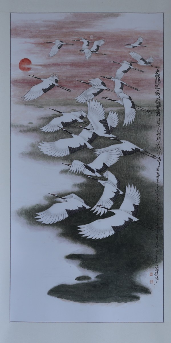 《鶴祥圖》 鞠太元 建龍北滿特鋼