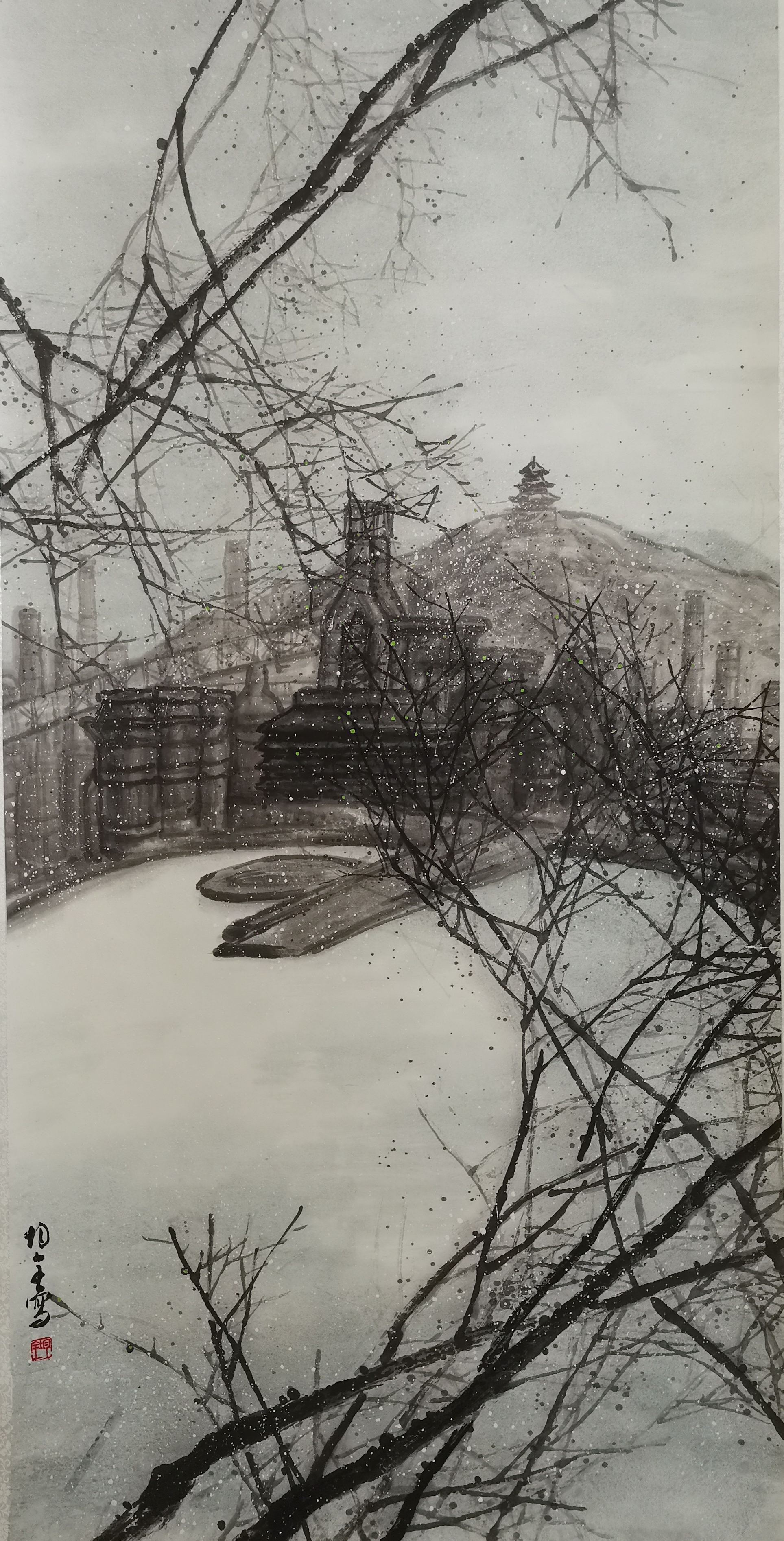 《鋼城春雪 》劉均全 首鋼集團