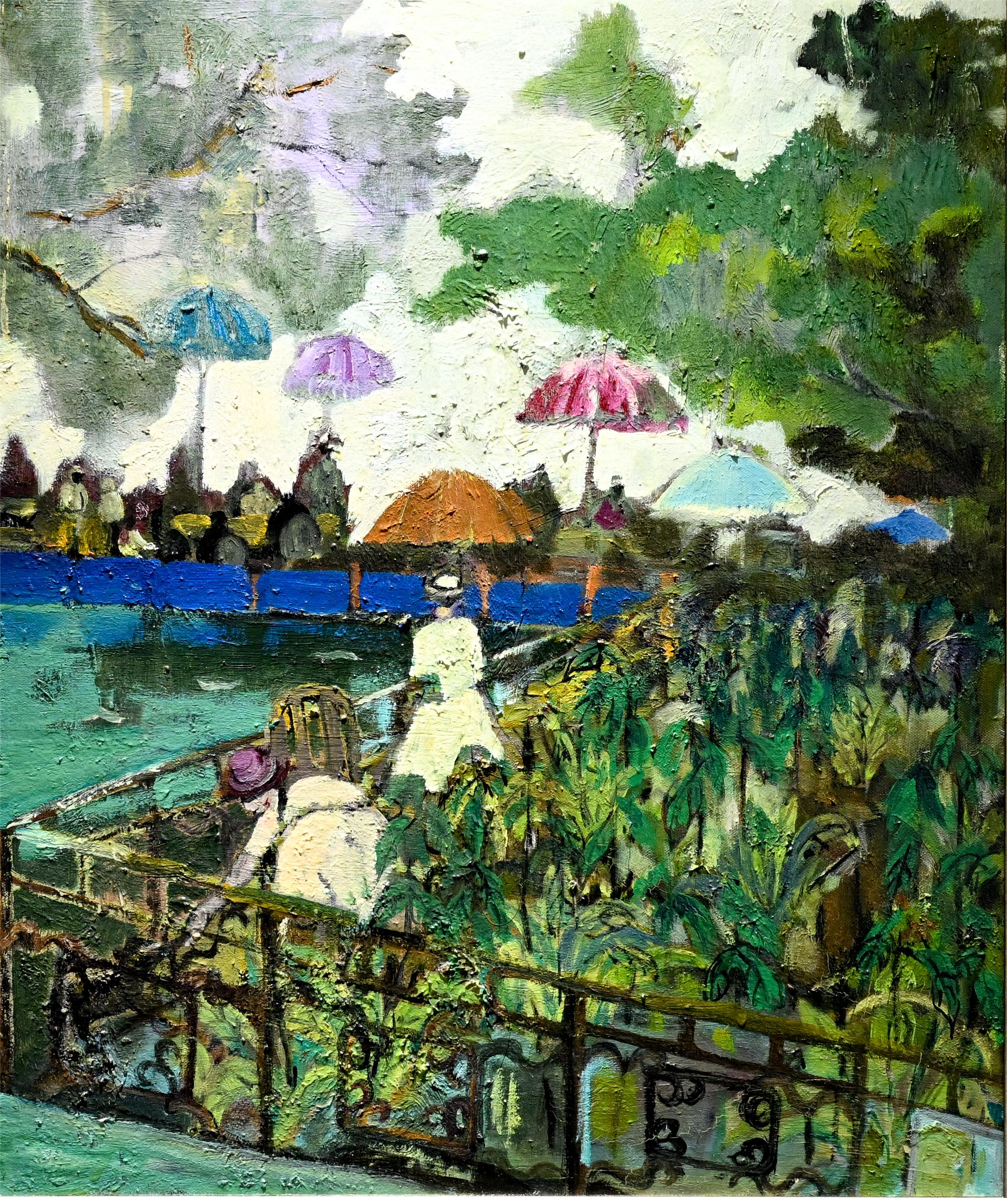 《菊花塘一景》歐陽愛湘 湘鋼